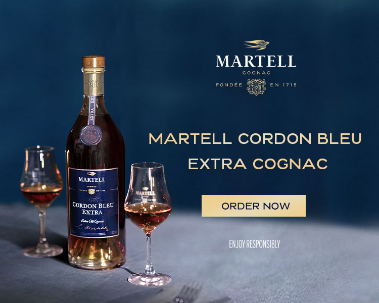 MARTELL COLDON BLEU COGNAC ブルー クリアグリーン