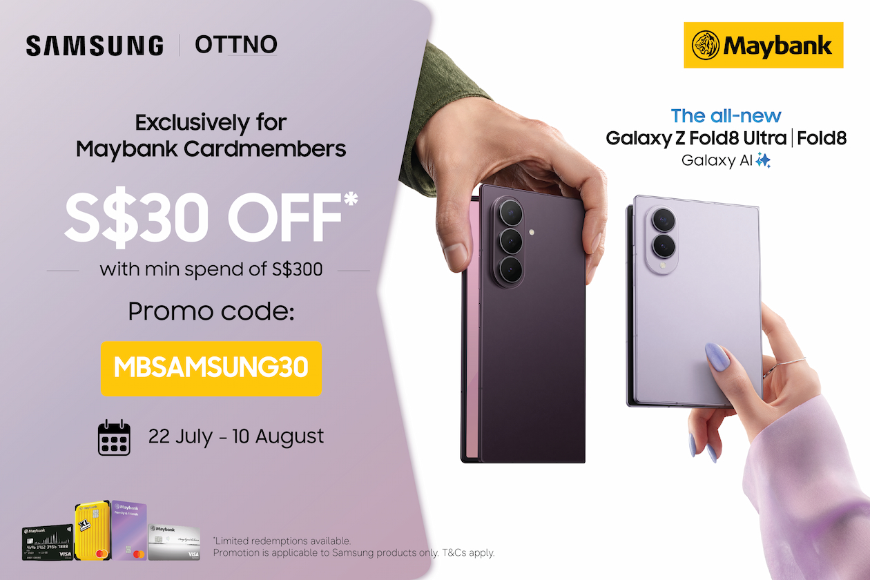 Maybank Cardmembers Enjoy SGD30 off SGD300 spend