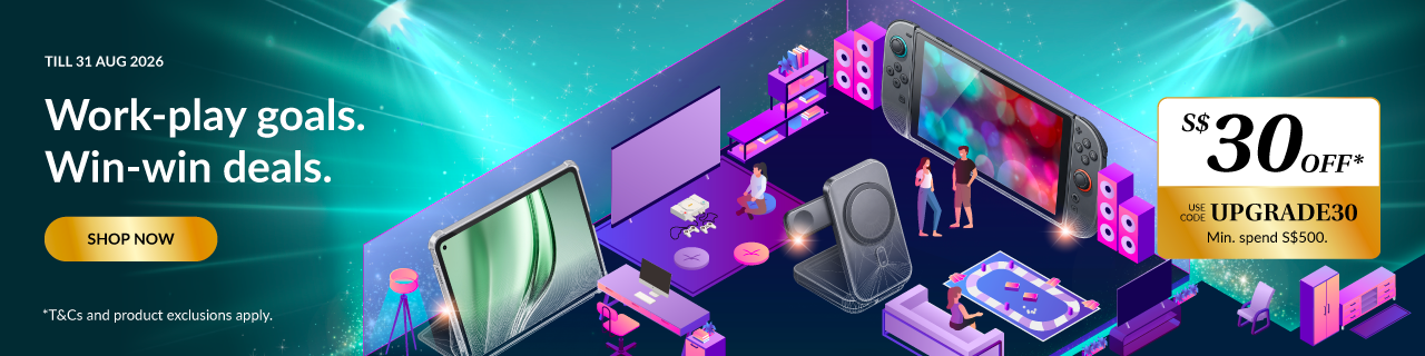 Enjoy SGD30 off SGD500 on Electronics, Home and Living products