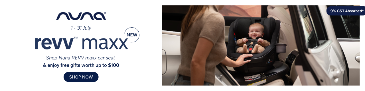 Purchase Nuna REVV maxx car seat and receive free gifts worth SGD100