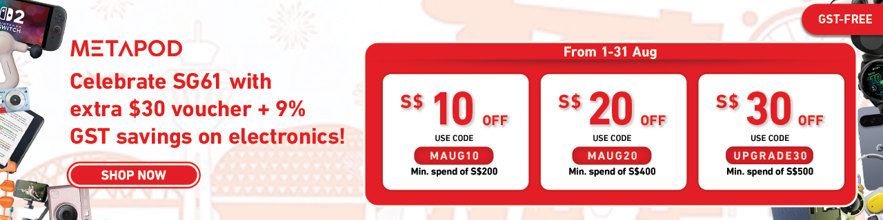 Enjoy up to SGD30 off Metapod products