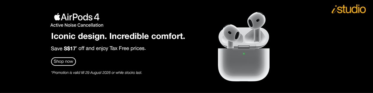 Enjoy up to SGD17 savings on Airpods 4 ANC