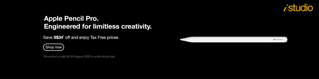 Enjoy up to SGD34 savings on Apple Pencil Pro