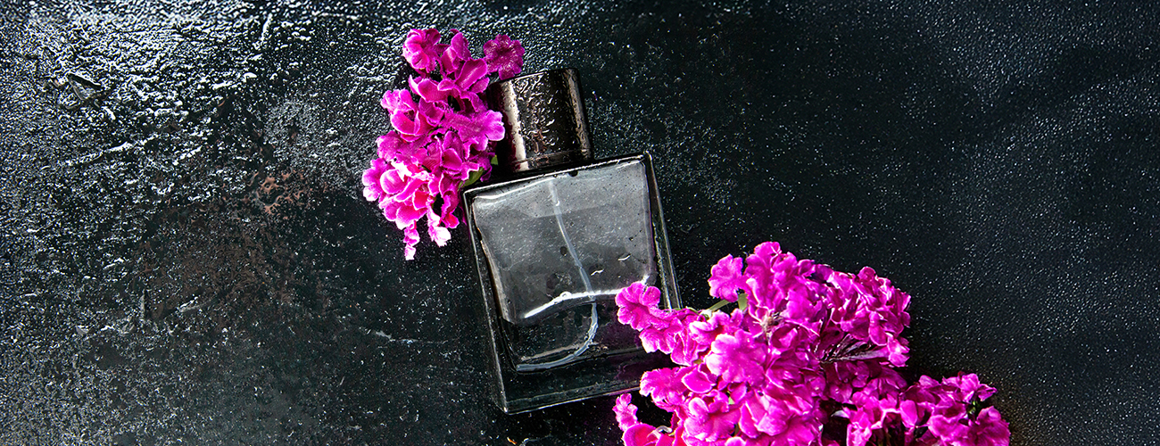 gothic-looking perfume bottle