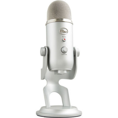 Logitech for Creators Blue Yeti USB Microphone Silver model